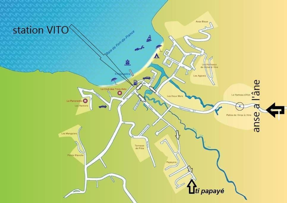 Ti' Papaye Anse A L'Ane Lägenhet Les Trois-Ilets Exteriör bild